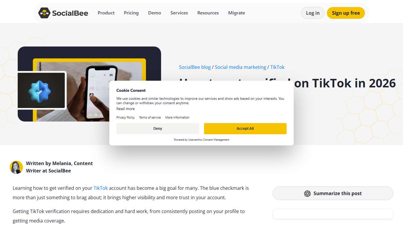 How to get verified on TikTok in 2026 - SocialBee