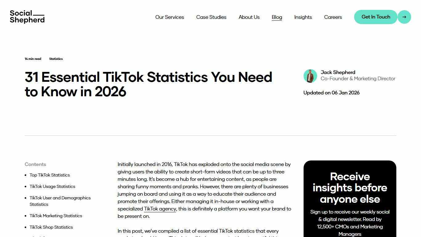 31 Essential TikTok Statistics You Need to Know in 2026