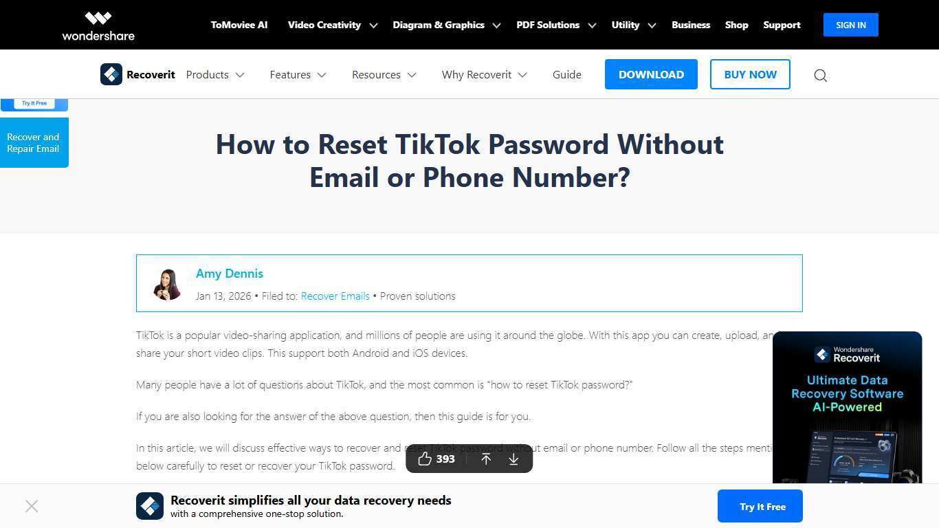 How to Reset Tiktok Password Without Email or Phone Number?[2026]